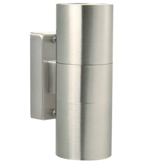 Nordlux TIN 21279134 Fasadarmatur GU10, 2x35W, IP54 Rostfritt stål