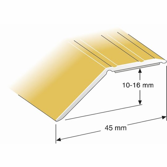 NIVÅLIST 10-16 MM GULD 100CM