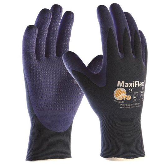 ATG MaxiFlex ELITE 34-244 Montagehandske blå med dot Strl 7