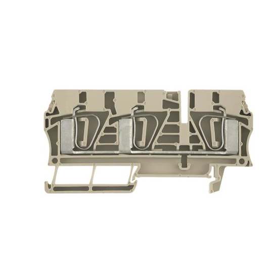 Weidmüller ZDU 6/3AN Genomgångsradplint beige, 0.5-6 mm², 41 A