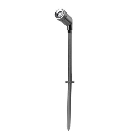 LightsOn Optica 5003 Markspotlight aluminium, 42 cm, 90 lm, 1 W