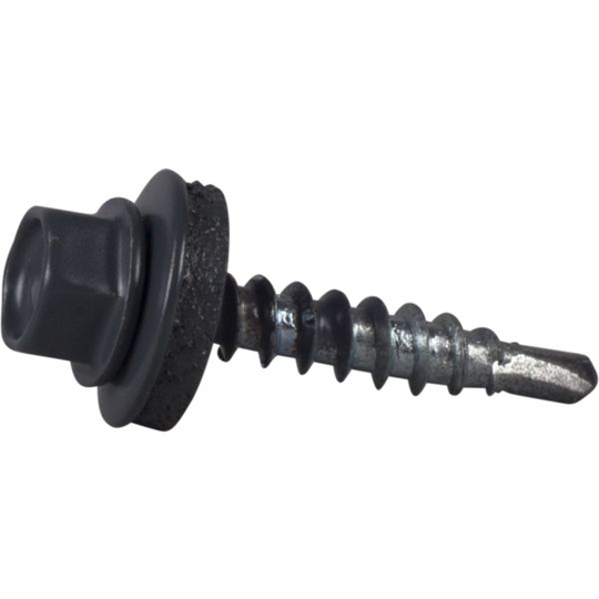 ESSVE 64911 Farmarskruv 4,8 x 28 mm, borrspets, 250-pack Mörkgrå (RR23)