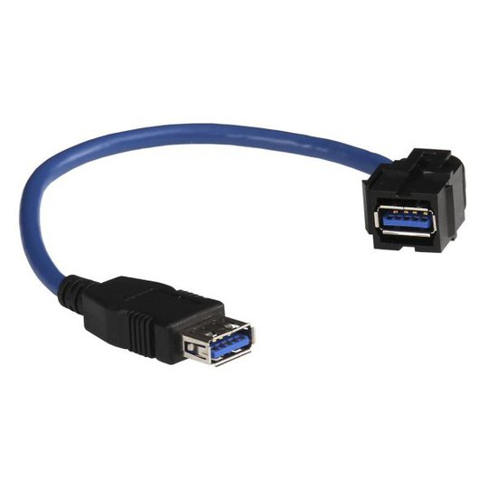 Schneider Electric INS64222 USB-kabel 1 stickkontakt, 0,2 m