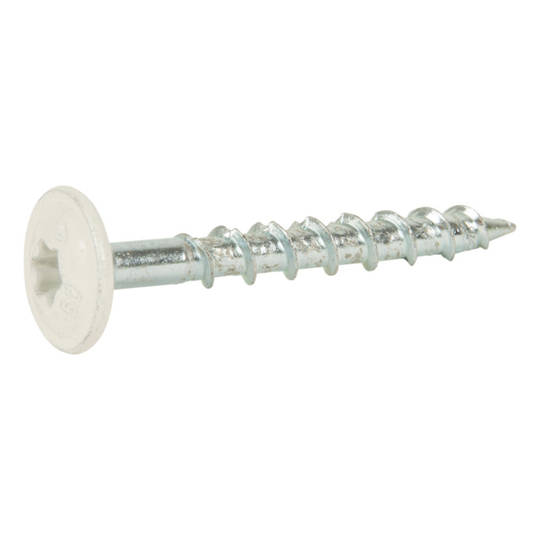 TRÄSKRUV KONSTRUKTION-W FZB+ VIT RAL9010 6,0X50 | Beijerbygg Byggmaterial