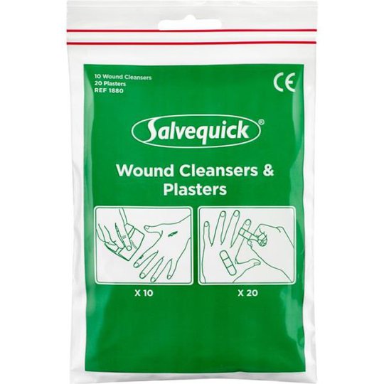 Salvequick 1880 Plåster och Sårtvättare 30st