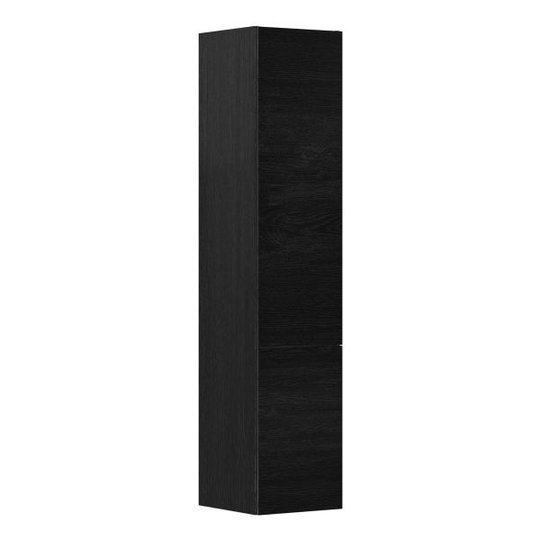 Gustavsberg Artic Badrumsskåp slät, svart, 35 cm, vändbara dörrar