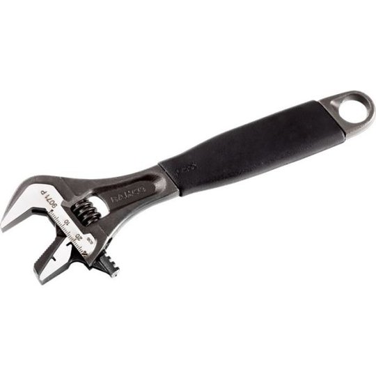 Bahco 9070 P Skiftnyckel svartoxiderad, vändbar käft 158 mm