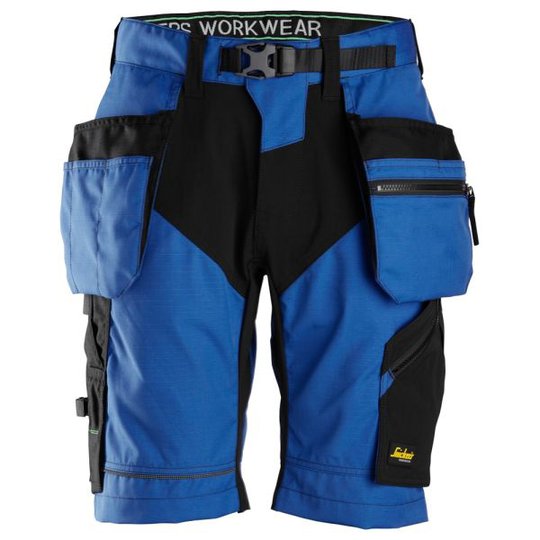 Snickers 6904 FlexiWork Shorts klarblå/svart 44