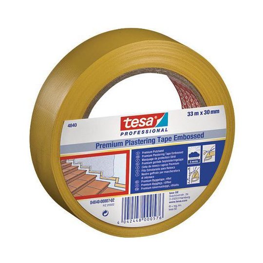 Tesa 4840 Bygg och skyddstejp 33 m x 50 mm, gul, extra stark