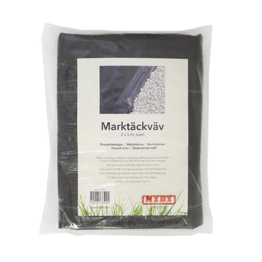 Nyby Bruk 6650 Marktäckväv 100g/m², svart 2x5 m