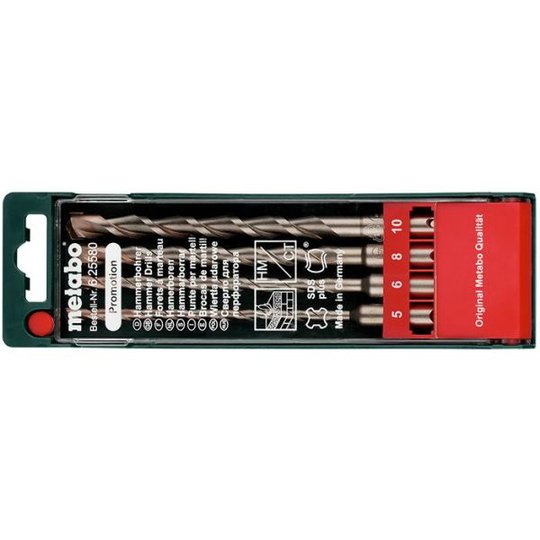 Metabo 625580000 Borrsats SDS-plus, 4 delar