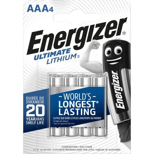 Energizer Ultimate Lithium Litiumbatteri 1,5 V, 4-pack AAA