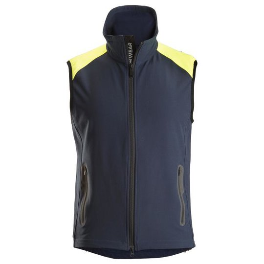 Snickers 8029 Väst marin/neongul XS