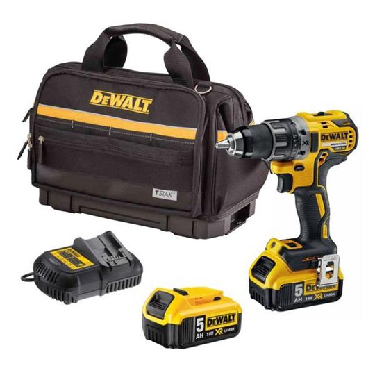 Dewalt DCD791P2KIT2 Borrskruvdragare med väska, batterier och laddare